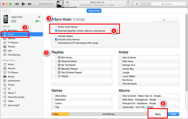 Transfer music from ipod to mac